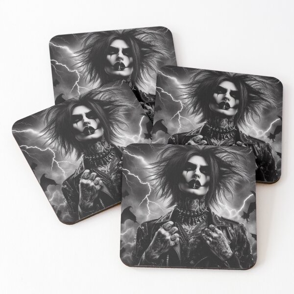 Item preview, Black Metal Rocker Art designed and sold by TheDarkWardrobe.