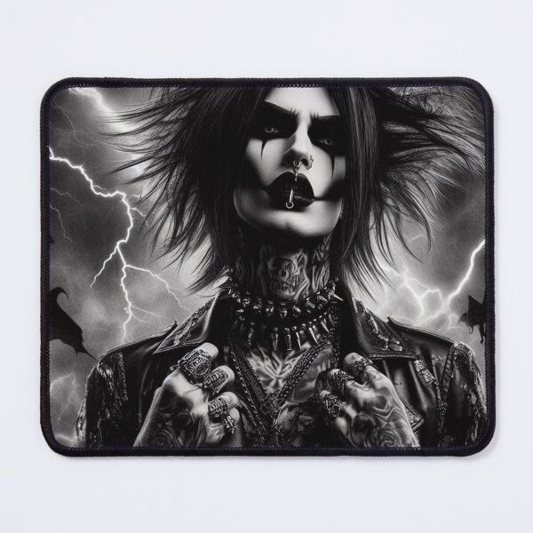 Item preview, Black Metal Rocker Art designed and sold by TheDarkWardrobe.