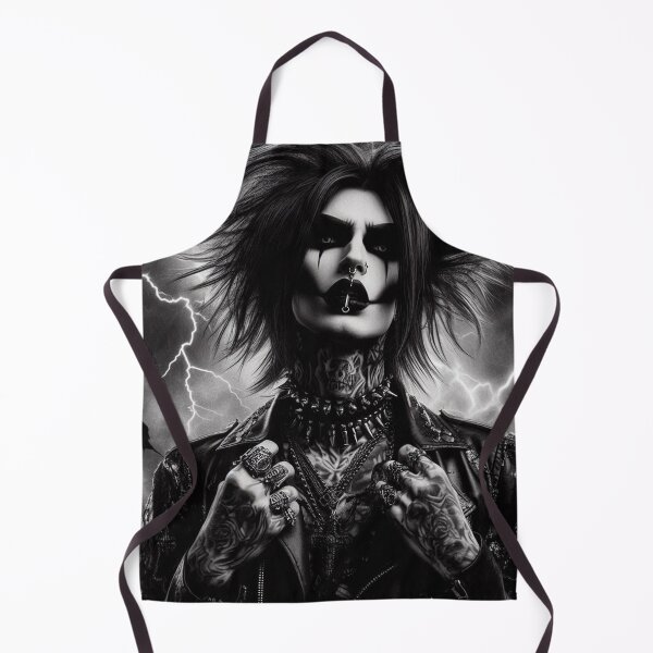 Item preview, Black Metal Rocker Art designed and sold by TheDarkWardrobe.