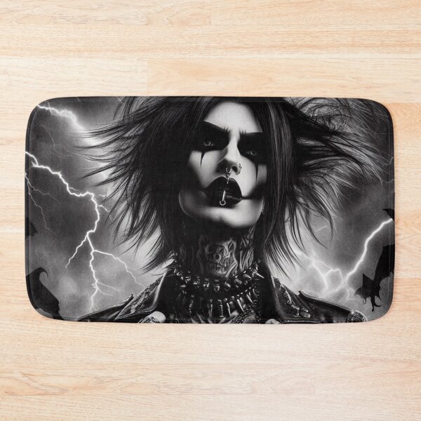Item preview, Black Metal Rocker Art designed and sold by TheDarkWardrobe.