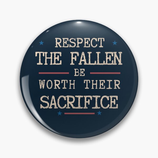 Item preview, Tribute to Fallen Soldiers: Respect the Fallen Be Worth Their Sacrifice Classic T-Shirt designed and sold by SunflakeStudio.