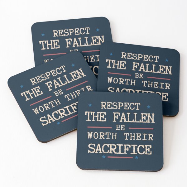 Item preview, Tribute to Fallen Soldiers: Respect the Fallen Be Worth Their Sacrifice Classic T-Shirt designed and sold by SunflakeStudio.