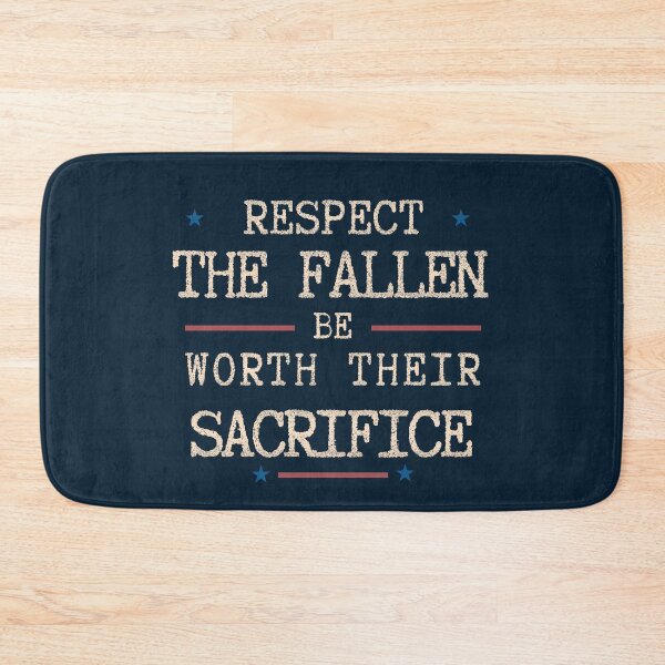 Item preview, Tribute to Fallen Soldiers: Respect the Fallen Be Worth Their Sacrifice Classic T-Shirt designed and sold by SunflakeStudio.