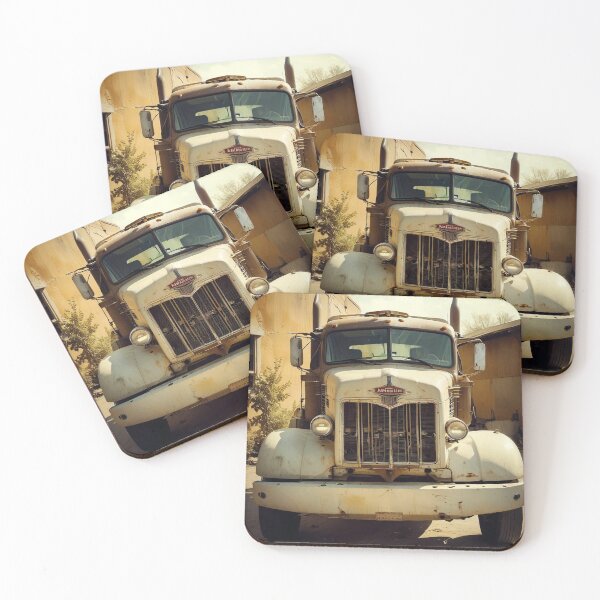 Item preview, old sepia pictures, vintage large american truck  designed and sold by PrintYourStyle.