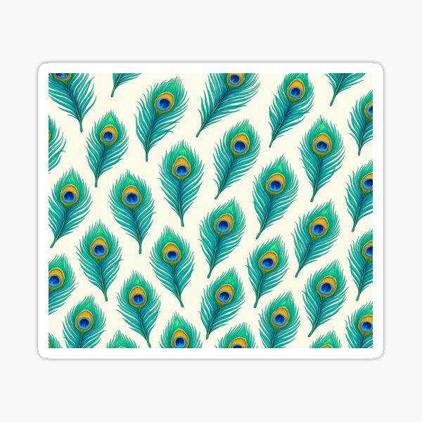 Item preview, Royal Feathers – Vibrant Peacock Plumage Pattern designed and sold by EwqaDesign.