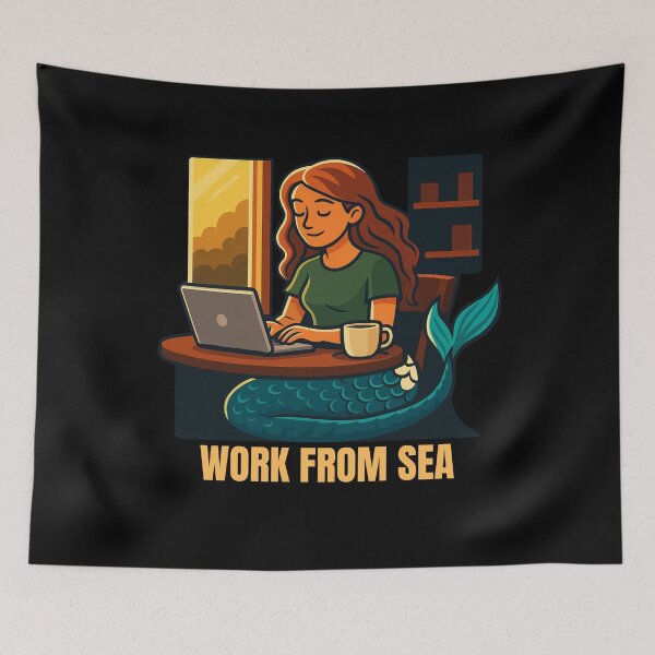 Item preview, Modern Mermaid on a Work Break designed and sold by Motivora.