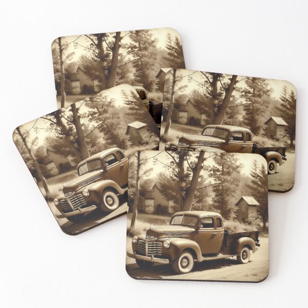 Item preview, old sepia pictures, vintage pickup designed and sold by PrintYourStyle.