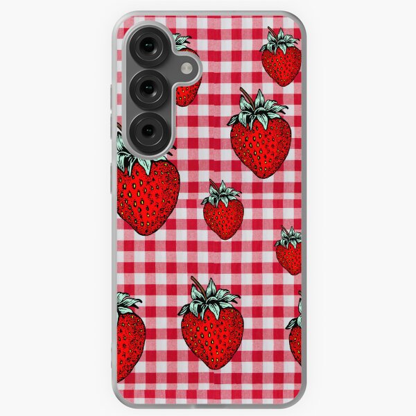 Item preview, Strawberry Retro Red Gingham Gift designed and sold by RachelRebel.