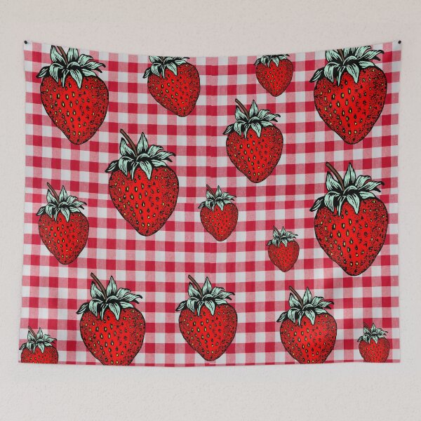 Item preview, Strawberry Retro Red Gingham Gift designed and sold by RachelRebel.
