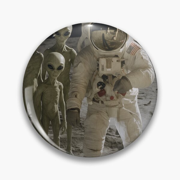 Item preview, First Contact Man on the Moon designed and sold by Abducted Treasures.