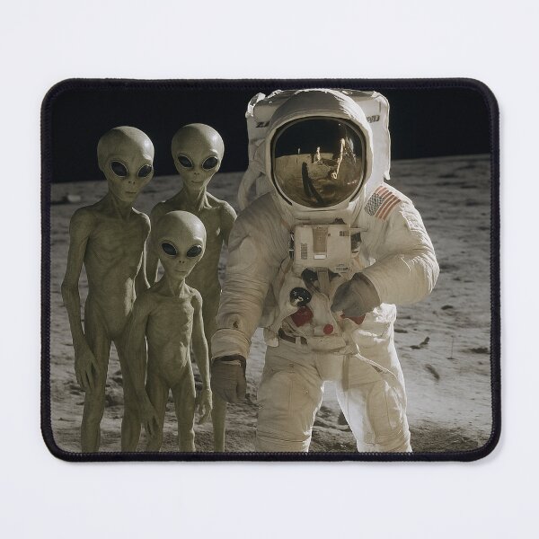 Item preview, First Contact Man on the Moon designed and sold by Abducted Treasures.