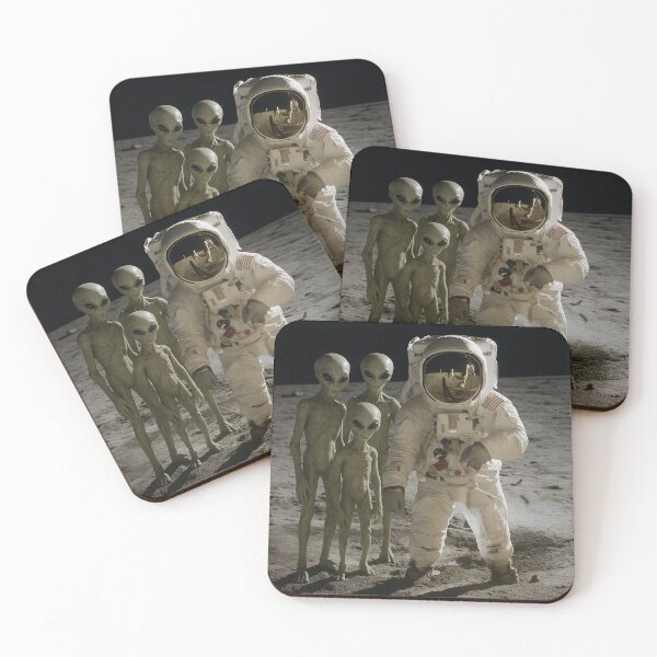 Item preview, First Contact Man on the Moon designed and sold by Abducted Treasures.