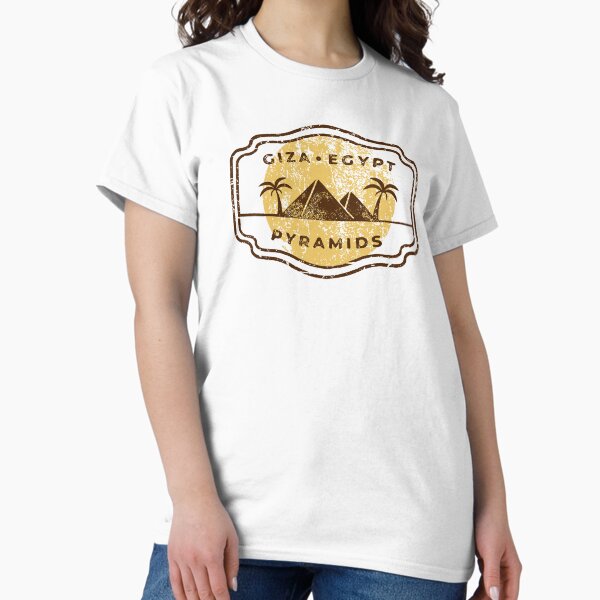 Item preview, Giza Egypt Pyramids Desert Egyptian Travel Souvenir Distressed Graphic designed and sold by Wanderlustin.
