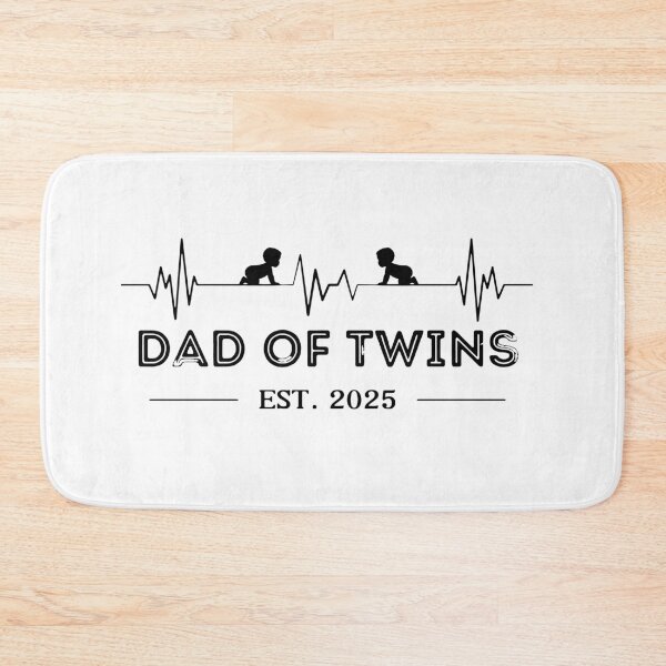 Item preview, Fathers Day Baby Dad Family Twin Parents designed and sold by ArtByKatti.