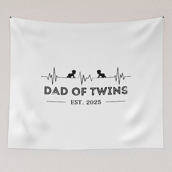 Item preview, Fathers Day Baby Dad Family Twin Parents designed and sold by ArtByKatti.