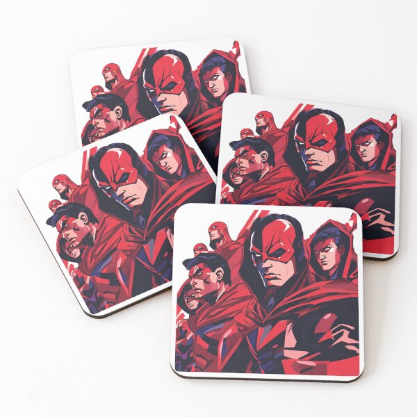 Item preview, "Thunderbolts Fan Art – Dark Superhero Squad Led by Red Warrior designed and sold by updo1.