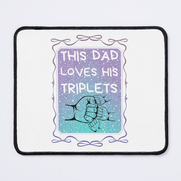 Item preview, This Dad loves his triplets quotes- funny quotes father's day  designed and sold by Adventure paradise ⭐⭐⭐⭐⭐.