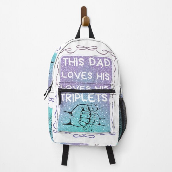 Item preview, This Dad loves his triplets quotes- funny quotes father's day  designed and sold by Adventure paradise ⭐⭐⭐⭐⭐.
