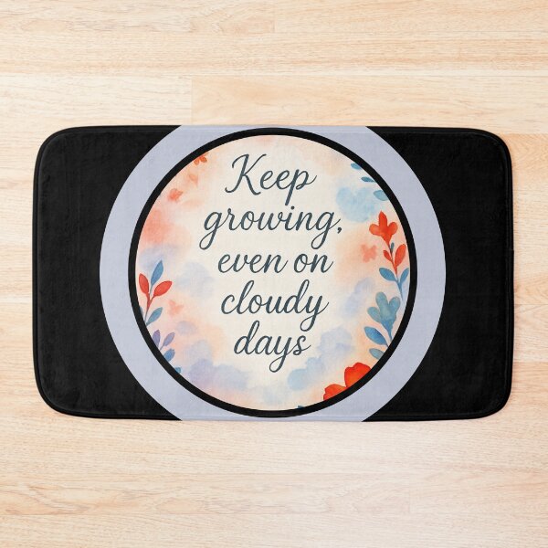 Item preview, Keep Growing – Inspirational Floral Watercolor Quote designed and sold by GusiaTreasures.