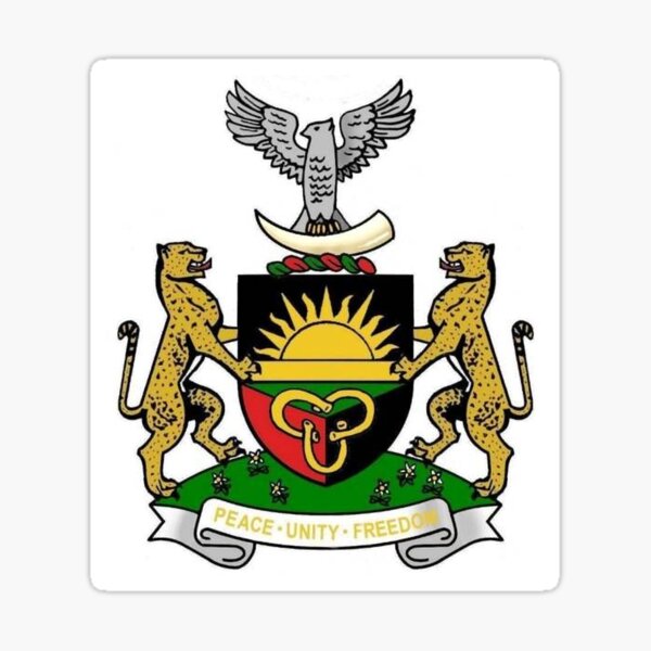 Emblem of Biafra - Biafran Coat of Arms Sticker