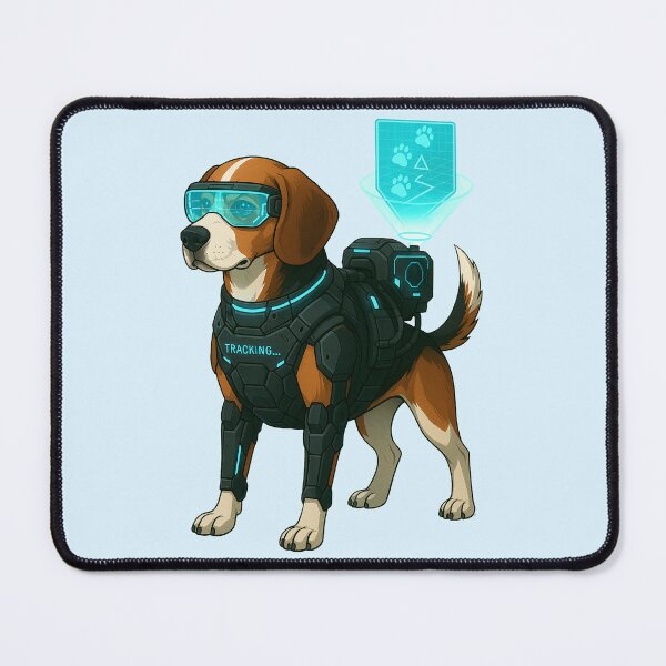 Item preview, Cyberpunk Tracking Dog - Beagle designed and sold by Patternicity.