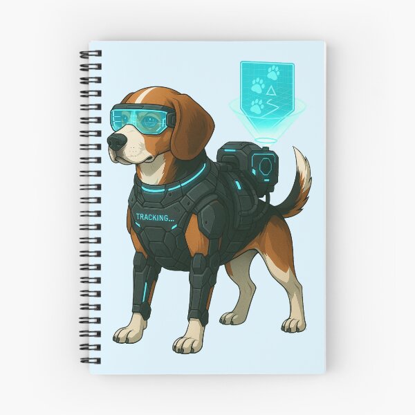 Item preview, Cyberpunk Tracking Dog - Beagle designed and sold by Patternicity.
