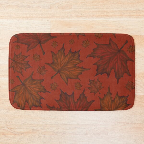 Item preview, Pattern of autumn maple leaves of different sizes designed and sold by Cherevan.