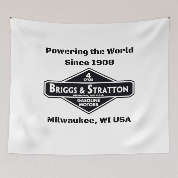Item preview, Midnight Edition Retro Briggs and Stratton Engine Logo designed and sold by giddygoldfinch.