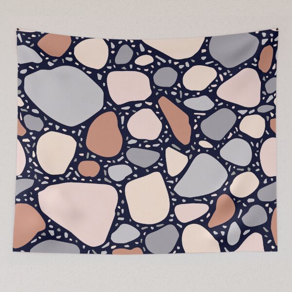Item preview, Terracotta Hues And Creamy Soft Grays Terrazzo Pattern designed and sold by DEC02.