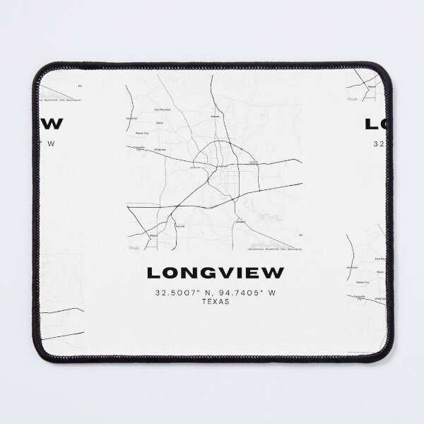 Item preview, Longview City Map – East Texas Minimalist Poster designed and sold by RM-Journey.