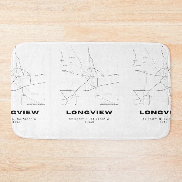 Item preview, Longview City Map – East Texas Minimalist Poster designed and sold by RM-Journey.