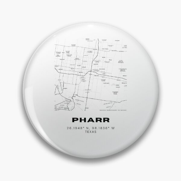Item preview, Pharr Map Poster – Minimalist South Texas Wall Print designed and sold by RM-Journey.