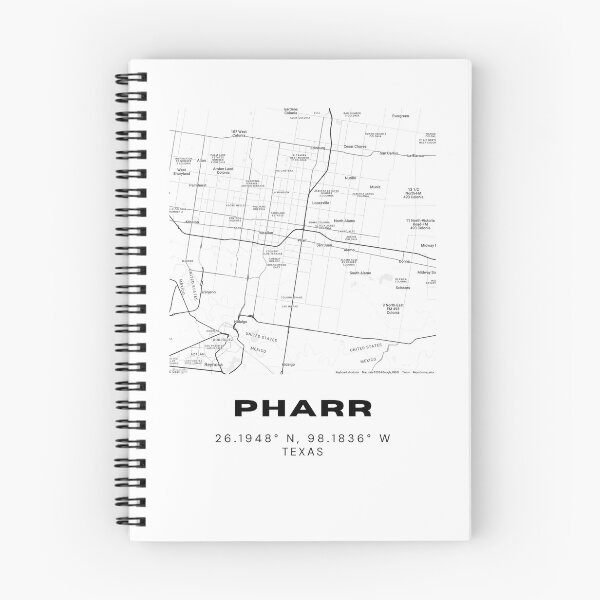 Item preview, Pharr Map Poster – Minimalist South Texas Wall Print designed and sold by RM-Journey.