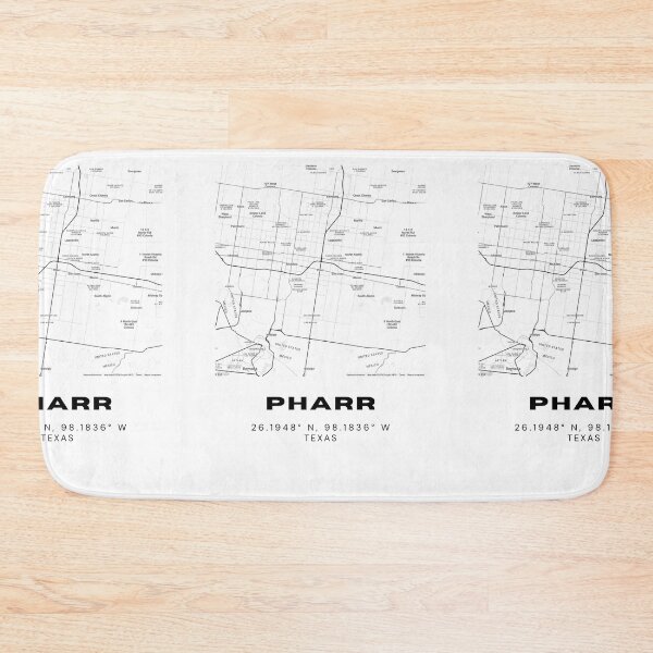 Item preview, Pharr Map Poster – Minimalist South Texas Wall Print designed and sold by RM-Journey.