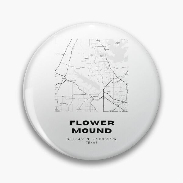 Item preview, Mapa de la ciudad de Flower Mound: póster minimalista moderno del área de DFW designed and sold by RM-Journey.