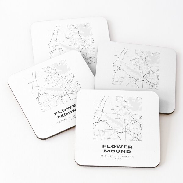 Item preview, Flower Mound City Map – Modern DFW Area Minimalist Poster designed and sold by RM-Journey.