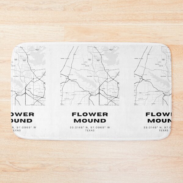 Item preview, Flower Mound City Map – Modern DFW Area Minimalist Poster designed and sold by RM-Journey.