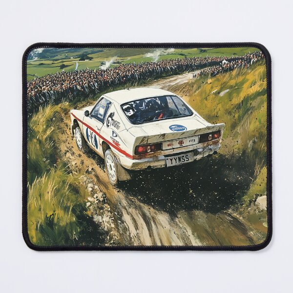 Item preview, Classic Rally Car Dirt Stage | Retro Motorsport Art Print designed and sold by pudrick1.