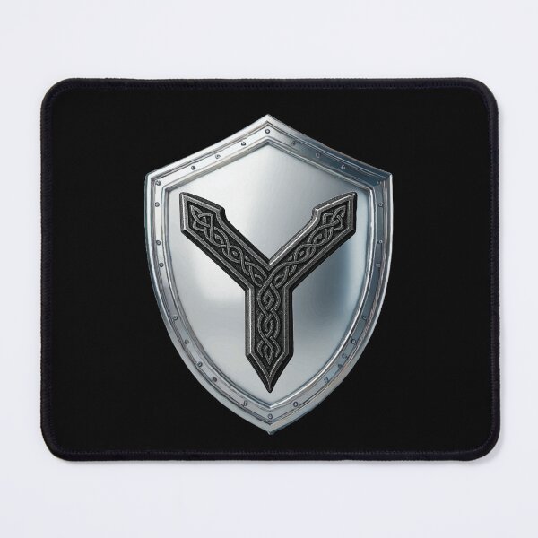 Item preview, Cunningham Heraldic Shield Forged in Silver, Bound in Knotwork designed and sold by Highlandkings.