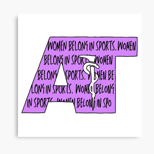 Item preview, Women Belong in Sports AT Sticker 2 designed and sold by alex-GVLATC.