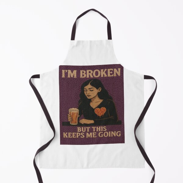 Item preview, I’m Broken But This Keeps Me Going – Embroidered Art designed and sold by Sofiabenit1.