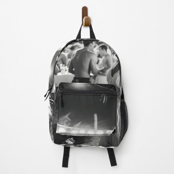 Item preview, old black&white pictures, vintage beach party at night designed and sold by PrintYourStyle.