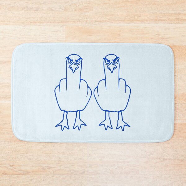Item preview, 2 seagulls middle finger insult stinky finger team designed and sold by shirt-o-mat.