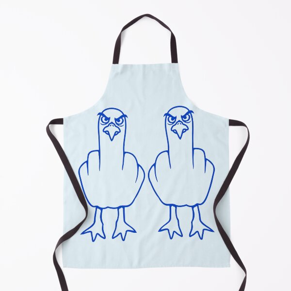 Item preview, 2 seagulls middle finger insult stinky finger team designed and sold by shirt-o-mat.