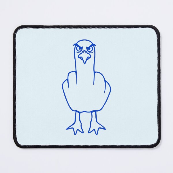 Item preview, Seagull middle finger insult stinky finger cheeky designed and sold by shirt-o-mat.
