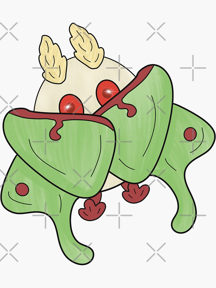 Thumbnail 3 of 3, Sticker, Luna Mothman designed and sold by amarajlynn.