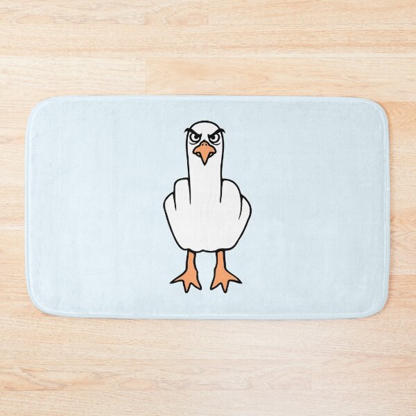 Item preview, Seagull middle finger insult stinky finger cheeky designed and sold by shirt-o-mat.