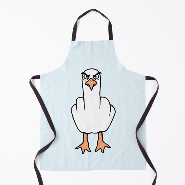 Item preview, Seagull middle finger insult stinky finger cheeky designed and sold by shirt-o-mat.