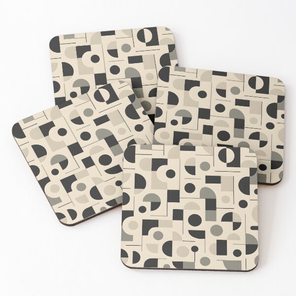 Item preview, Modern Forms – Minimal Geometric Pattern in Neutral Tones designed and sold by Velun.