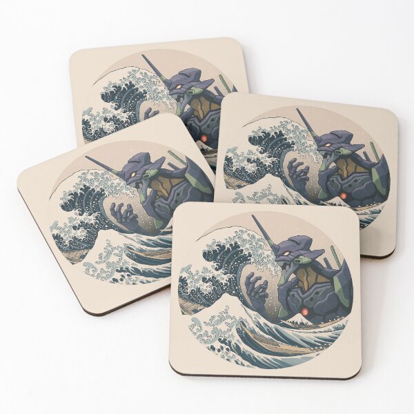 Item preview, The Great Wave off Kanagawa Evangelion Unit-01 designed and sold by NamaMerch.